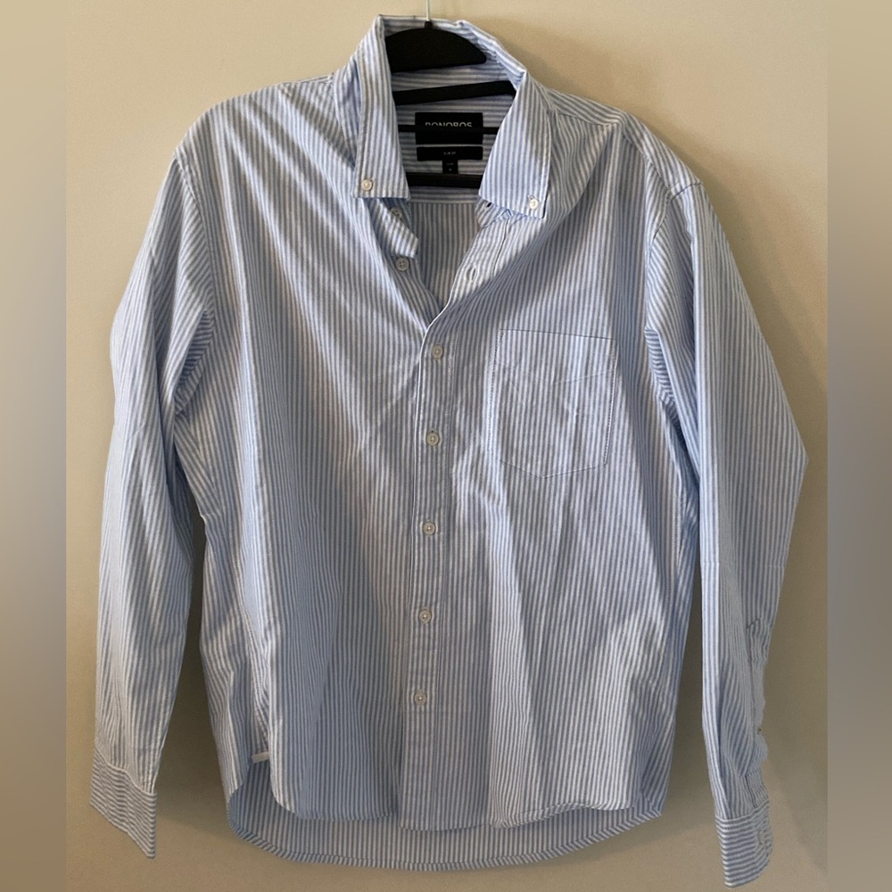 Bonobos Men's Blue Striped Shirt